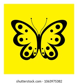 butterfly icon vector