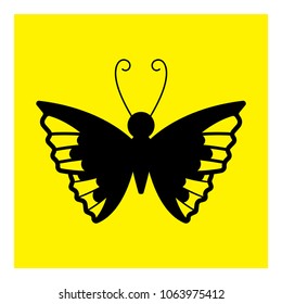 butterfly icon vector