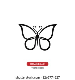 Butterfly icon vector