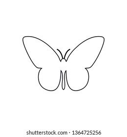 butterfly icon vector