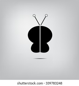 butterfly icon vector
