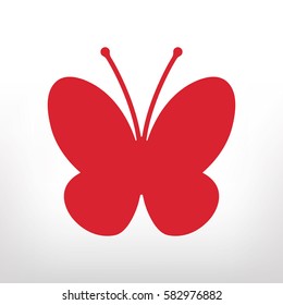 butterfly icon, vector