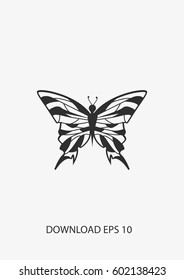 Butterfly icon, Vector