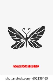 Butterfly icon, Vector