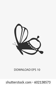 Butterfly icon, Vector