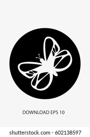 Butterfly icon, Vector