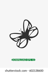 Butterfly icon, Vector