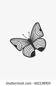 Butterfly icon, Vector