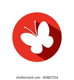 butterfly icon, vector