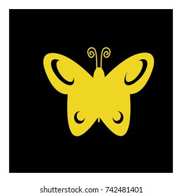 butterfly icon vector