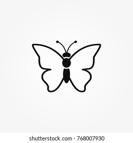 Butterfly icon vector