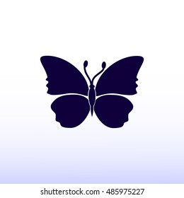 butterfly icon, vector best flat icon EPS 