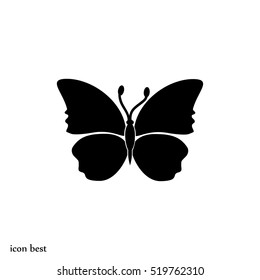 butterfly icon, vector best flat icon EPS 