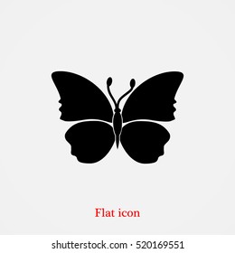 butterfly icon, vector best flat icon EPS 