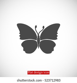 butterfly icon, vector best flat icon EPS 
