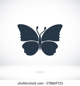 butterfly icon, vector best flat icon EPS 