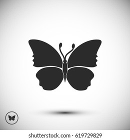 butterfly icon, vector best flat icon EPS 