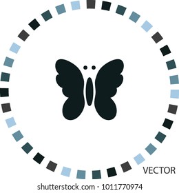 Butterfly icon, vector design element
