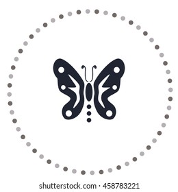 Butterfly icon, vector design element