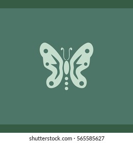 Butterfly icon, vector design element