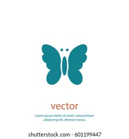 Butterfly icon, vector design element