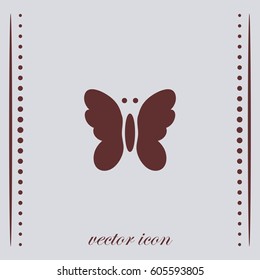 Butterfly icon, vector design element