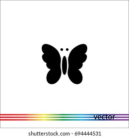 Butterfly icon, vector design element