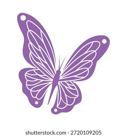 Plantilla de diseño de Vector de icono de mariposa