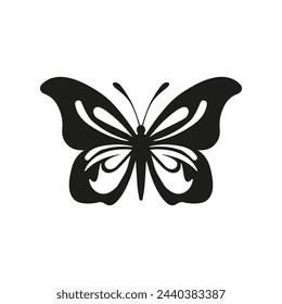 Butterfly icon. Vector. Flat design.