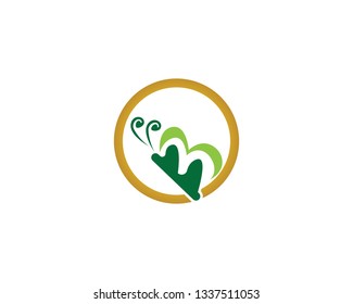 Butterfly icon vector illustration