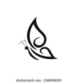 butterfly icon vector illustration