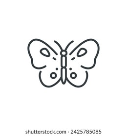 Icono de mariposa, ilustración vectorial de mariposa