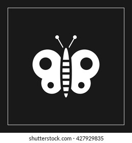 butterfly icon. butterfly vector illustration