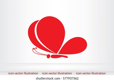 butterfly icon icon vector illustration.