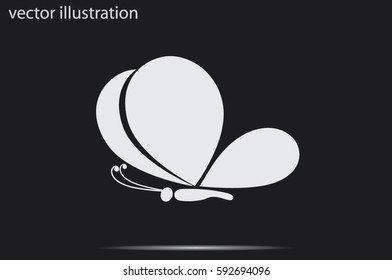 butterfly icon icon vector illustration.