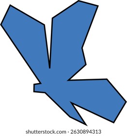 Butterfly icon vector illustration of an arrow