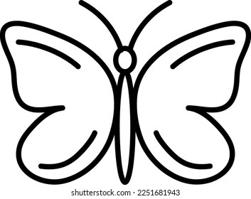 Butterfly icon vector illustration design trendy style illustration on white background..eps