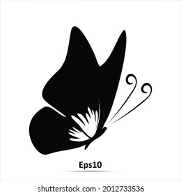 Butterfly icon. Vector illustration. Eps10