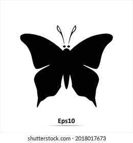 Butterfly icon. Vector illustration. Eps10
