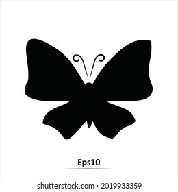 Butterfly icon. Vector illustration. Eps10