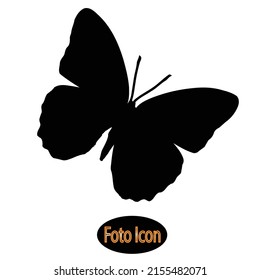 Icono de mariposa. Ilustración vectorial eps10