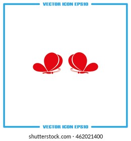 Butterfly icon vector illustration eps10.