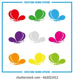 Butterfly icon vector illustration eps10.