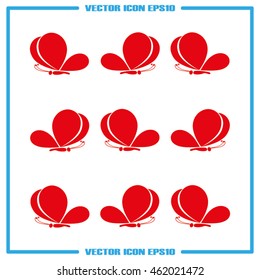 Butterfly icon vector illustration eps10.