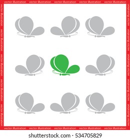 butterfly icon icon vector illustration eps10.
