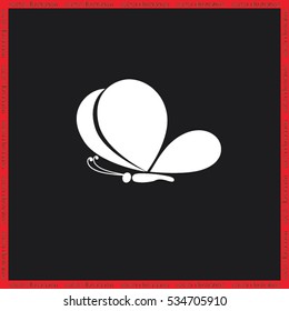 butterfly icon icon vector illustration eps10.