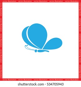 butterfly icon icon vector illustration eps10.
