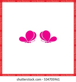 butterfly icon icon vector illustration eps10.
