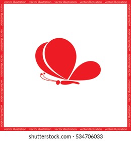butterfly icon icon vector illustration eps10.