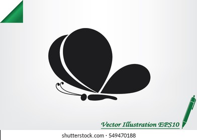 butterfly icon icon vector illustration eps10.